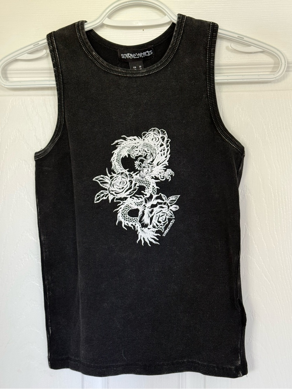 Black Dragon Rose Tank Top